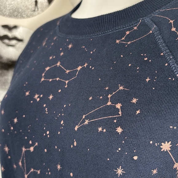 Spiritual Gangster Navy Blue Zodiac Bridget Raglan Pullover, Sz S NWT - Picture 6 of 12